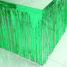 Check spelling or type a new query. Green Metallic Foil Fringe Table Skirt 144 X 30 Party Decoration Ri Walmart Com Walmart Com