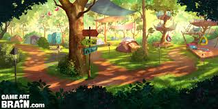 Artstation Yuneeko Game App Backgrounds Emilie V F App Background Animation Background Background