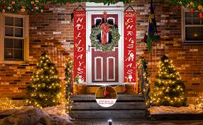 Christmas santa's workshop indoor/outdoor decoration clearance mr. Amazon Com Merry Christmas Banner Christmas Decorations Clearance Outdoor Christmas Door Cover Christmas Banner For Wreaths Xmas Clearance Room Outside Red Door Decor Health Personal Care