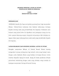 Kumpulan cerita rakyat indonesia ini kami posting untuk anak anak indonesia, karena menurut. Pdf Legenda Pendosa Ajung Si Untak Peringatan Sebelum Berdosa