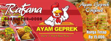 This time is ultramarine 2nd company banner!! Ayam Geprek Rafana Home Facebook