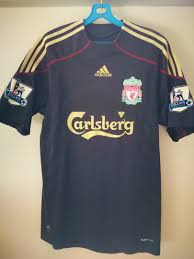 Excellent unofficial liverpool carlsberg #9 torres jersey size l. Liverpool Jersey 2009 10 Away Vintage Fernando Torres Sports Sports Apparel On Carousell