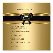 Black And Gold 21st Birthday Invitations Create Your Own Invitation Zazzle Com Birthday Party 21 21st Birthday Birthday Parties