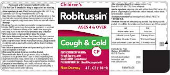 Childrens Robitussin Cough And Cold Cf Liquid Richmond