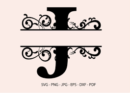 These svg images were created by modifying the images of pixabay. J Alphabet Split Font Monogram Graphic Graphic By Redcreations Creative Fabrica