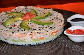 A New Spin On Sushi Although I D Probably Throw In A Layer Of Seaweed Or Wrap Some Around The Outside Food Yummy Food Sushi Recipes
