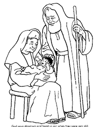 Abraham's son isaac needed a wife, so he sent a servant to find one. Abraham And Baby Isaac Coloring Pages