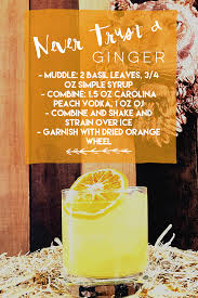 Never Trust A Ginger Recipe Twelve 33 Distillery Peach Vodka Ginger Recipes Vodka Cocktails Recipes
