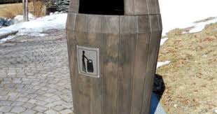 Sherwood Litter Bin With Hooded Top Litter Bin Litter Bins