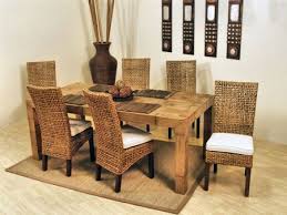 Hand crafted from naturally grown rattan. Pegasus Rectangle 79 Inch Dining Room Set From Hospitality Rattan Wicker Dining Room Chairs Dining Room Sets Indoor Wicker Furniture