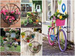 Jeder träumt von einem vila am meer oder im gebirge, aber leider haben wir nur das glück einen eigenen garten zu besitzen. Altes Fahrrad 12 Interessante Upcycling Ideen Fur Garten Nettetipps De