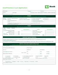 Major banks include our top 20 national competitors by msa, our top five competitors in store share by msa and any bank with greater or equal store share than td bank in the msa. Small Business Loan Application Td Bank Free Download