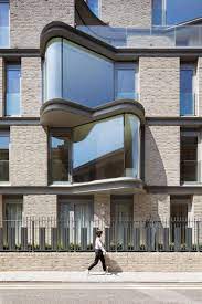 Droo Designs London Apartment Block With Dramatic Curved Window Bays London Architecture Apartment Architecture Facade Architecture