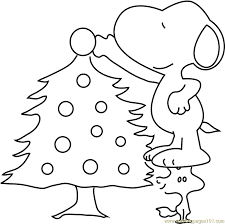 These colorful christmas trees are breaking with tradition in the best way, infusing the holidays with a rainbow of joyful and triumphant hues. Snoopy Decorating Christmas Tree Coloring Page For Kids Free Christmas Tree Printable Coloring Pages Online For Kids Coloringpages101 Com Coloring Pages For Kids