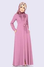 Modaselvim Ferace Onu Incili Kemerli Ferace 2131ms212 Pudra Dresses Muslim Fashion Black Abaya
