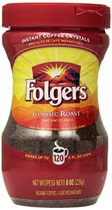 Folgers classic roast® instant coffee crystals. Amazon Com Folgers Classic Roast Instant Coffee 8 Ounce Pack Of 3 Grocery Gourmet Food