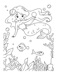 Most little girls are obsessed with the little mermaid. 57 Mermaid Coloring Pages Free Printable Pdfs