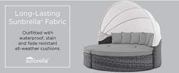 Check spelling or type a new query. Amazon Com Modway Summon Outdoor Patio Daybed With Canopy And Sunbrella Cushions In Canvas Gray Patio Lawn Garden