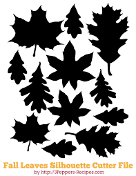 This autumn leaf chart print will bring a fresh chill breeze tinged with wood smoke into your fall and thanksgiving decor. Pin On Silhouette Cameo Cut Files Tutorials Inspiration