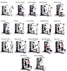 Image Result For Free Multi Gym Exercises Chart Gym