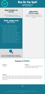 Correct Spelling For Special Infographic Spellchecker Net