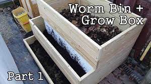 Compost Worm Bin / Grow Box Garden Planter - Part1 (Diy) - Youtube