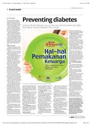 In type 1 diabetes, symptoms tend to come on quickly and be more severe. Educational Press Articles 2015 Nutrition Month Malaysia 2020