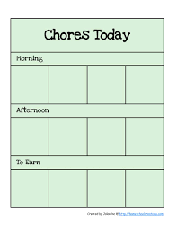 43 Free Chore Chart Templates For Kids Template Lab