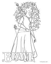 Download or print this coloring page in one click: Free Printable Brave Coloring Pages For Kids