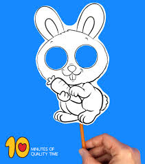 Colorful duckling chick mask to print. Bunny Printable Mask 10 Minutes Of Quality Time