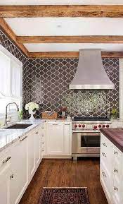 These 15 awesome kitchen backsplash ideas 2020 will make your kitchen looks awesome. 7 Arabesque Tile Backsplash Ideas That Ll Add Unique Flair To Your Kitchen Hunker Moroccan Tile Backsplash Brown Kitchens Kitchen Cabinets And Backsplash