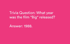 Put your film knowledge to the test and see how many movie trivia questions you can get right (we included the answers). 80s Trivia Questions And Answers 70 Retro Prompts