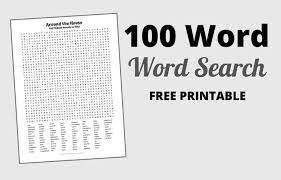A vocabulary list featuring 300 most difficult sat words. 100 Word Word Search Pdf Free Printable Hard Word Search
