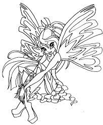 Voir cette épingle et d'autres images dans bloom par br. Winx Club Coloring Pages Enchantix Goxtramile