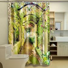 High Quality Attractive Unique Corridor Polyester 3d Shower Curtain Cool Shower Curtains Unique Shower Curtain Bathroom Shower Curtains