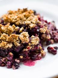 Croustillant Aux Bleuets Et Aux Pommes Version Encore Plus Sante Ricardo Recipe Ricardo Recipe Food Blueberry Crisp