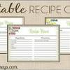 Free recipe cards cookbook people. 1