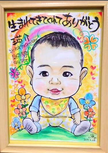 似顔絵とオリジナルアートのお店オルガティオギャラリーつかしん店 似顔絵作品