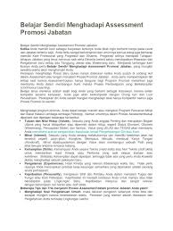 Check spelling or type a new query. Belajar Sendiri Menghadapi Assessment Promosi Jabatan Pdf