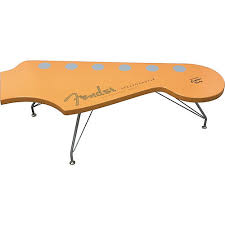 The advertisement reads, fender stratocaster with synchronized tremolo. Fender Stratocaster Coffee Table Guitar Center