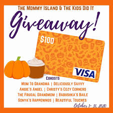 Maybe you would like to learn more about one of these? Win A 100 Visa Giftcard Giveaway Ends 10 31 Sonya S Happenings