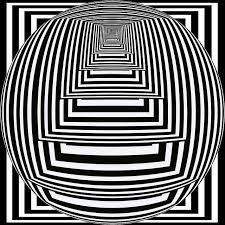 Black And White Creative Illusion Drawings Op Art Sphere With Images Optical Illusions Art Op Art Optical Illusion Quilts
