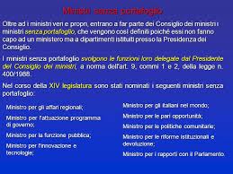 Ho un dubbio nel tradurre ministro con portafoglio. Il Governo Ppt Scaricare