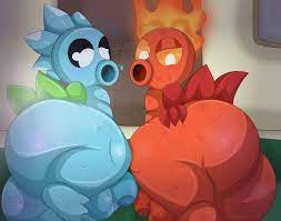 2boys 3 toes ? anthro anthrofied ass ass grab balls big ass big  butt black sclera blue balls blue body blue penis blue skin blush chubby  anthro chubby male
