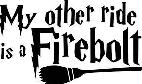 Download Harry Potter My Other Ride Is A Firebolt Funny Decal For Firebolt Harry Potter Wall Stickers Harry Potter Car