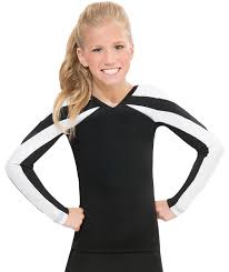 gk all star color blocking contour cheer uniform top