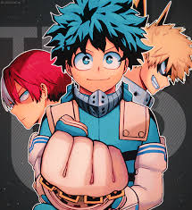 Discover and share the best gifs on tenor. Bakugou Katsuki Midoriya Izuku Todoroki Shouto From Bnha Volume 26 And Team Up Mission Volume 1 Cover