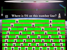 Alien Number Line Fractions Activboard Flipchart