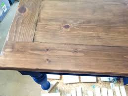 The Best Way To Refinish A Table Top Semigloss Design Refinished Table Stained Table Staining Furniture