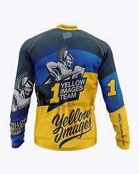 Download Men S Long Sleeve Full Zip Jersey Mockup In Apparel Mockups On Yellow Images Object Mockups